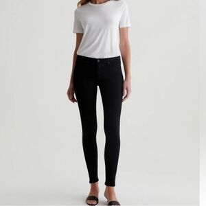 AG Legging Ankle Super Skinny  Black Jeans 28R